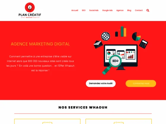 Plan Créatif : Votre agence de marketing digital