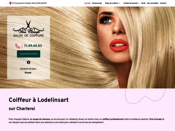 Prestations de qualité en coiffure au salon de Charleroi Viva Concept