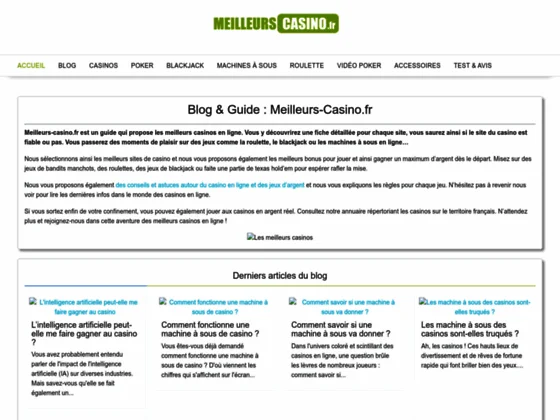 Blog, guide et comparatif des meilleurs casinos en ligne en 2022
