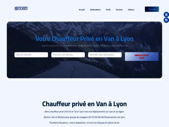 Location de voiture avec chauffeur privé en van à Lyon