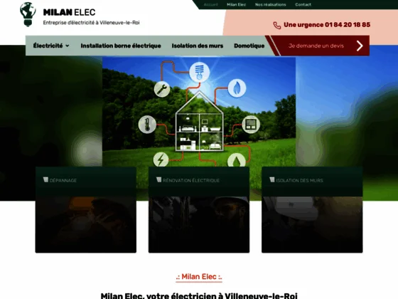 L’entreprise MILAN ELEC à Villeneuve-le-Roi réalise de la rénovation électrique