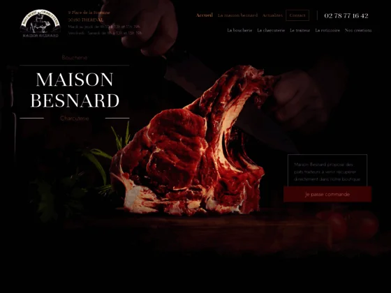Découvrez les produits de qualité de votre boucherie Maison Besnard en Normandie