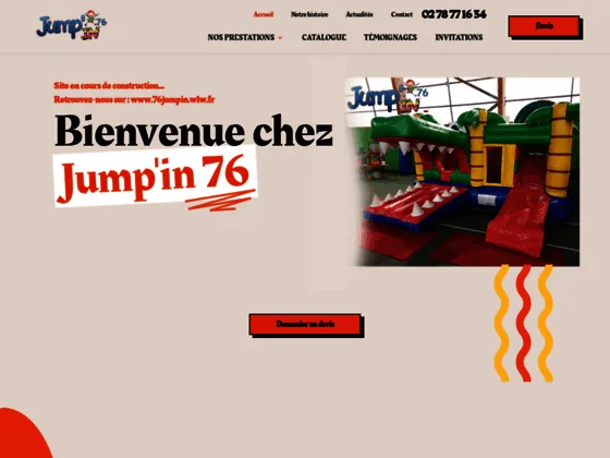 Louez une structure gonflable pour l'anniversaire de votre enfant avec JUMPIN76