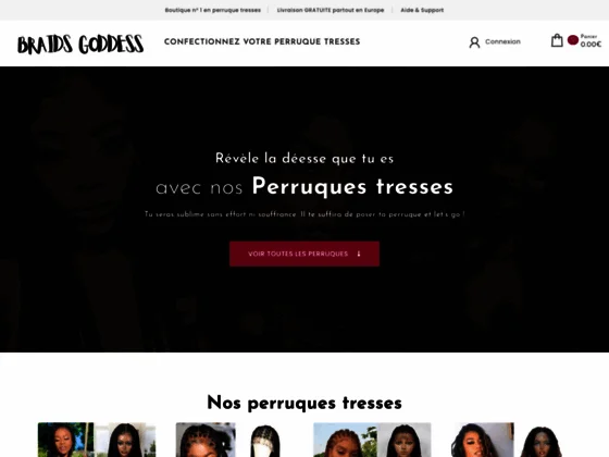 Des perruques tresses à votre portée sur Braids Goddess