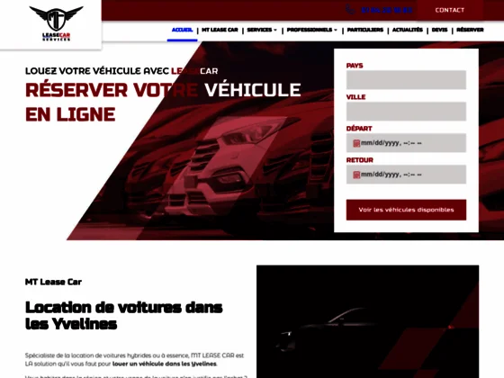 Louez une voiture neuve avec MT Lease Car dans les Yvelines