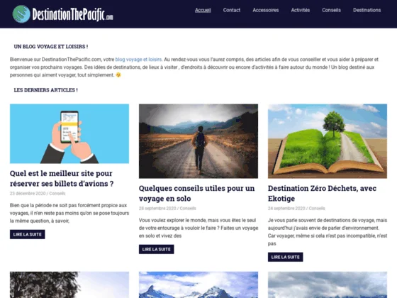 DestinationThePacific.com, un incroyable blog de voyage