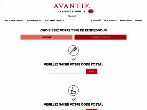 Avantif, la beauté à domicile