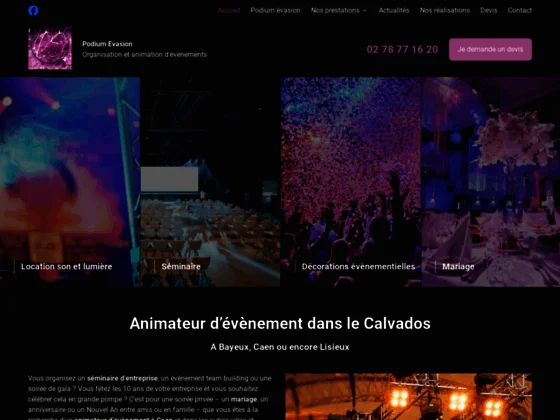 Podium évasion anime votre mariage anniversaire dans le calvados près de Caen