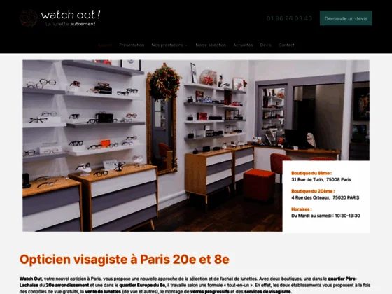 Cabinet d'opticien vous recevant à Paris 8 pour des conseils visagisme