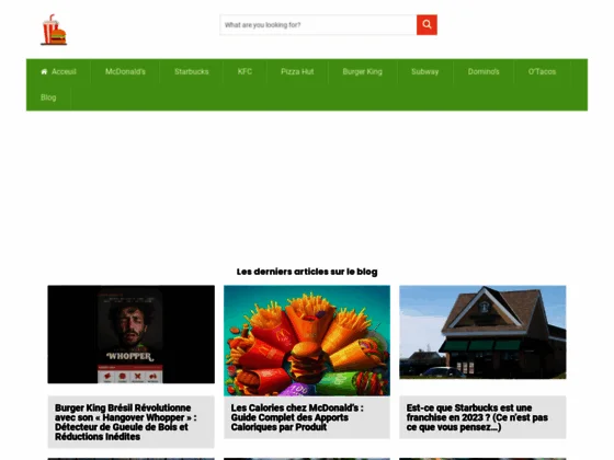 Prix de menu Starbucks