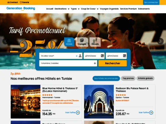 Generation Booking, votre agence de voyages en Tunisie
