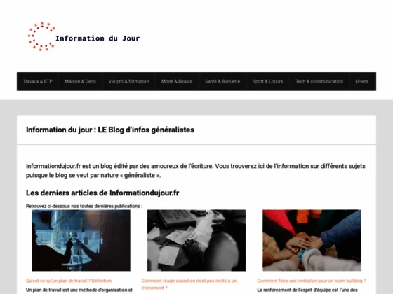 L'info du jour