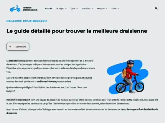 Meilleure Draisienne : le guide d'achat référence de la draisienne
