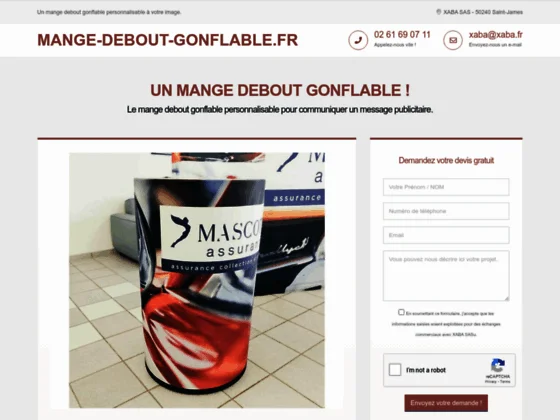 Mange debout gonflable