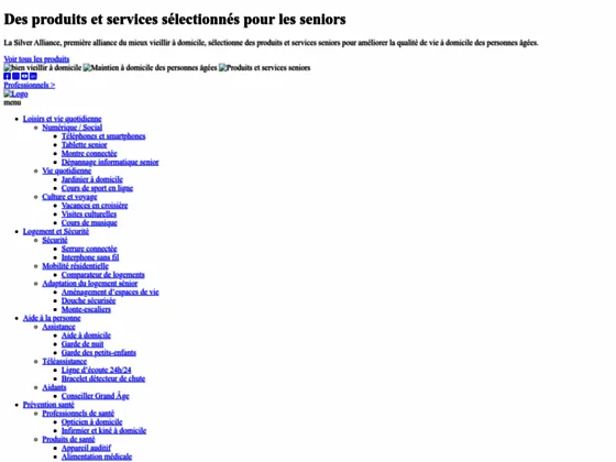 Silver Alliance, spécialiste des produits et services pour les seniors