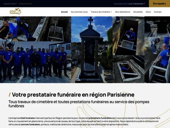 Entreprise de travaux funéraires en région Île-de-France