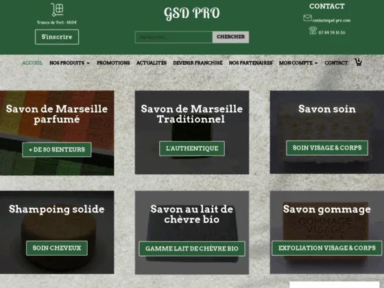 GSD-Pro : Grossiste de savon artisanal