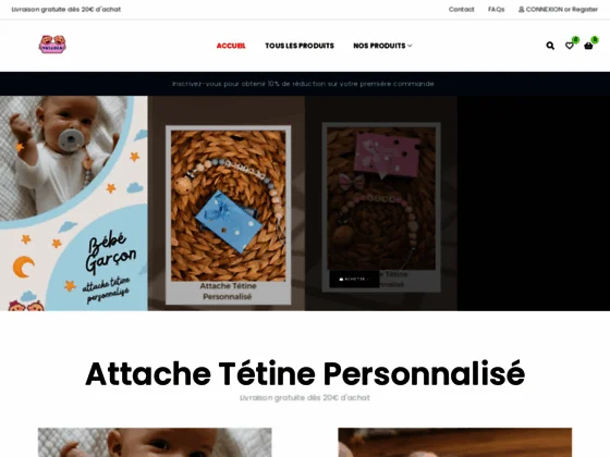 Attaches Tétines Personnalisées | YasCrea