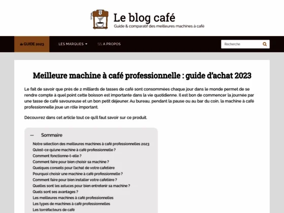 Machines à café professionnelles