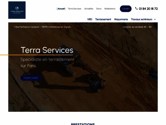 Terra Services, entreprise d’assainissement et de maçonnerie dans le Val d’Oise