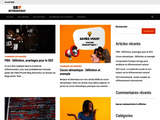 Référencement site internet 