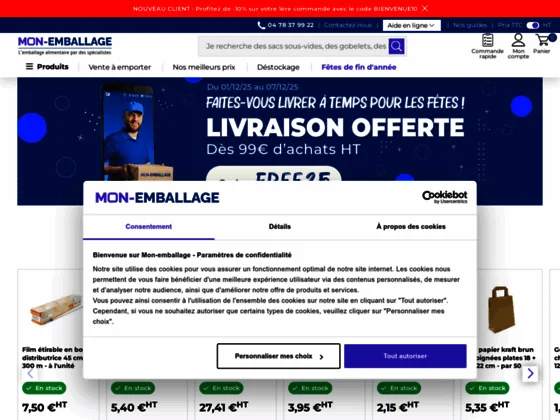 Spécialiste de l'emballage alimentaire pour pro