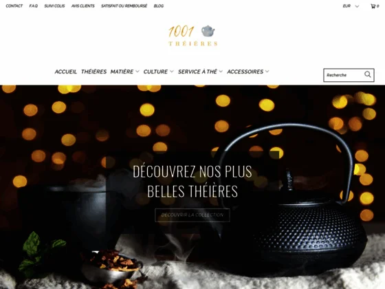 La boutique n°1 des théières en France