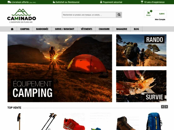 Meilleures chaussures et tentes de camping