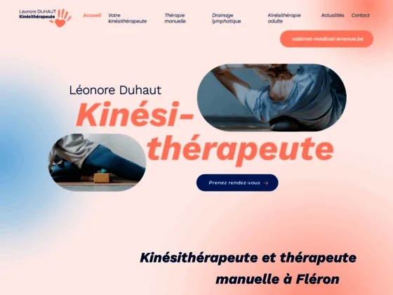 Léonore Duhaut kinésithérapeute manuelle sur Fléron