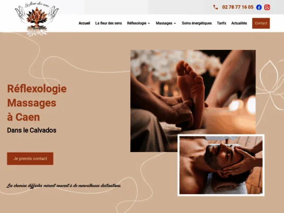 Séance de réflexologie à Caen au cabinet La Fleur des Sens