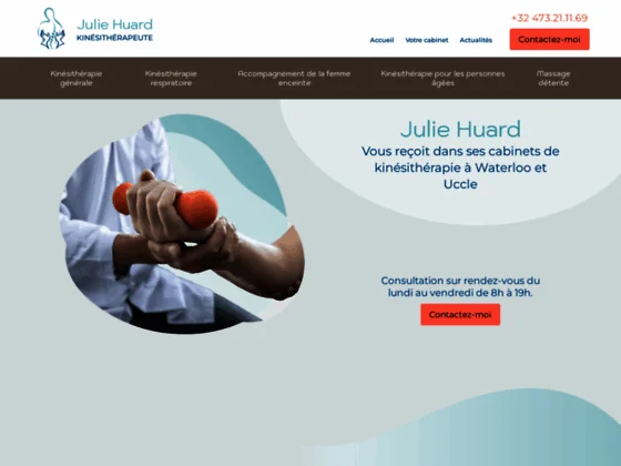 Prise en charge de votre enfant en kinésithérapie respiratoire par Julie Huard à Waterloo