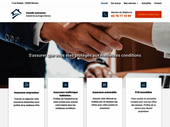 Faites vous accompagner dans le choix d'une assurance emprunteur adaptée à Rennes.