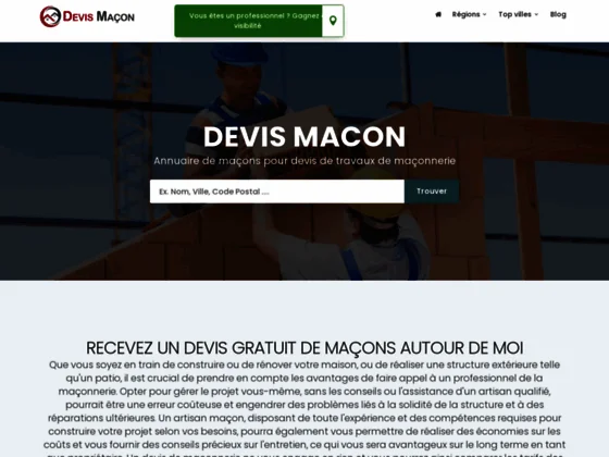 Devis Maçon
