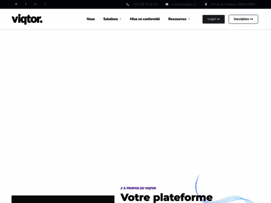 Viqtor - plateforme de mise en conformité RGPD