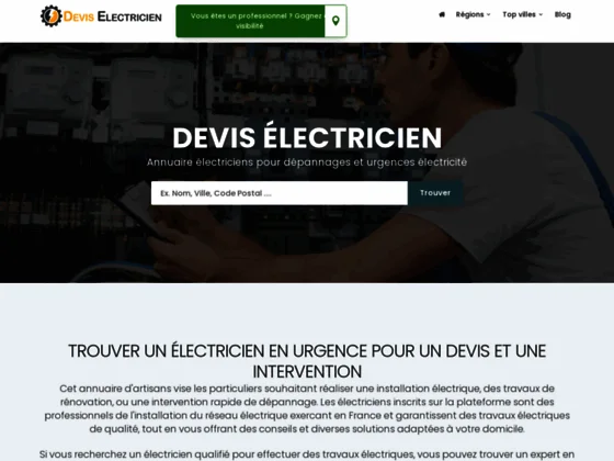 Devis électricien