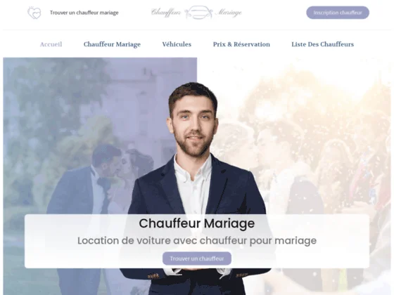 Location de voiture avec chauffeur pour mariage