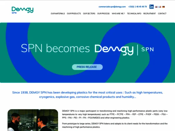 DEMGY SPN : transformation et usinage de plastiques hautes performances