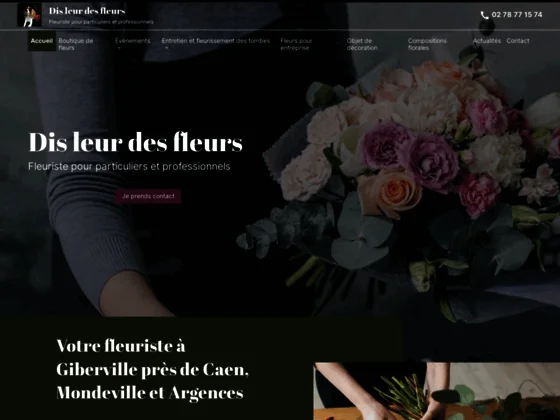 Confection de bouquets funéraires à Giberville