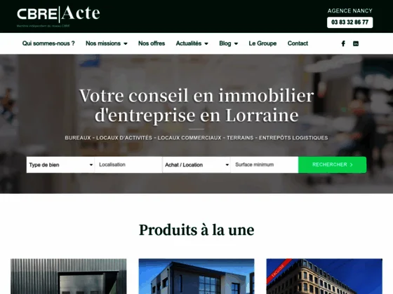 Location de bureaux à Nancy