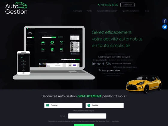 Logiciel de vente de véhicule d'occasion