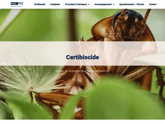 Izipest, centre de formation pest control