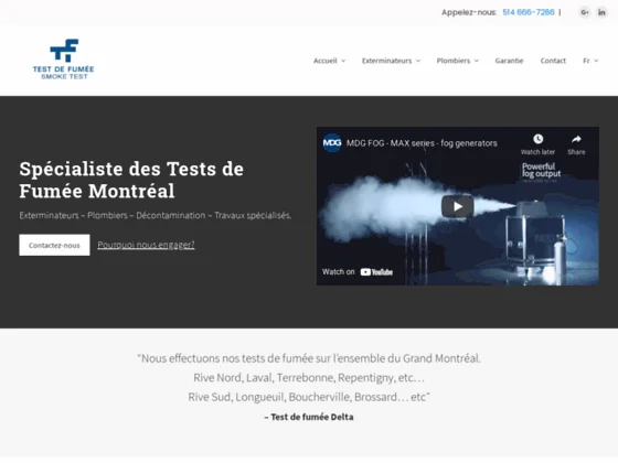 Delta, spécialiste en test de fumée à Montréal
