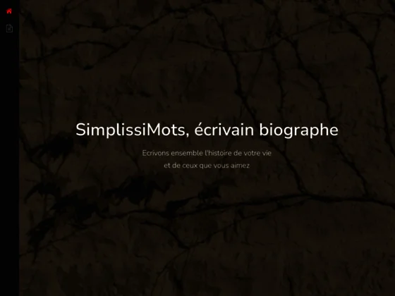 SimplissiMots, écrivain biographe