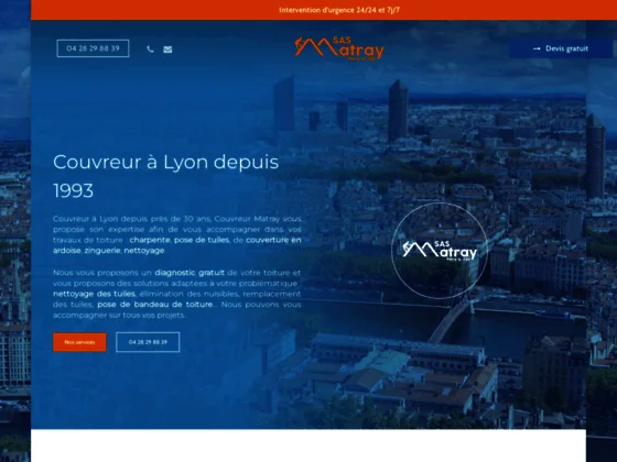 Entreprise de couverture à Lyon