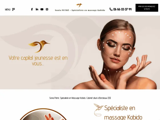 Sonia Petré : massage kobido à Bordeaux en Gironde (33) 