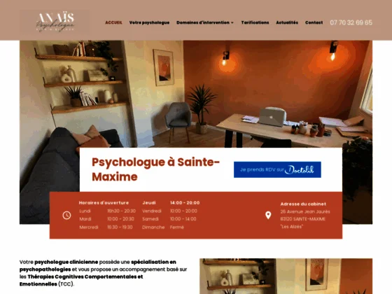 Psychologue clinicienne à votre écoute à Sainte-Maxime