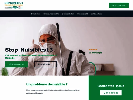 L'expert en dératisation et désinsectisation à Marseille