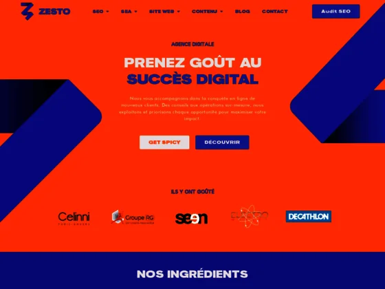 ZESTO, agence digitale de référence 