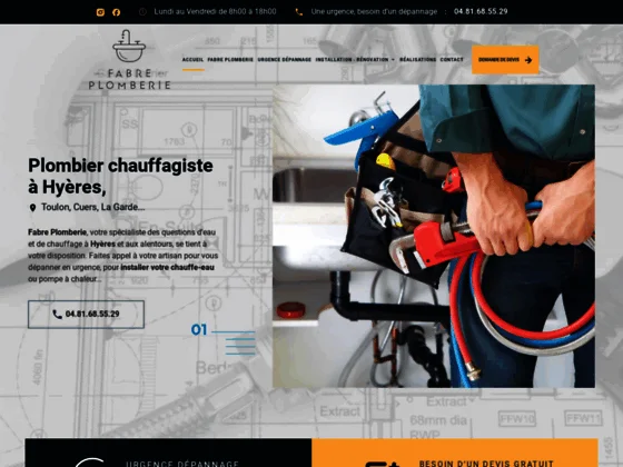 À Hyères, dépannage de plomberie disponible 24h/24 7j/7