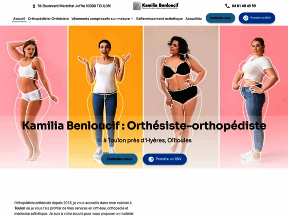 A Toulon, vêtements compressifs sur-mesure par orthopédiste